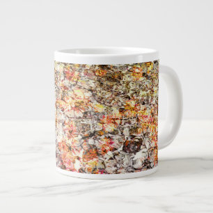 Caneca De Café Grande Legal, moderno, abstrato de fundo colorido