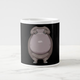 Caneca De Café Grande Legal Sem Cabeça Hippo Halloween Costume Engraça