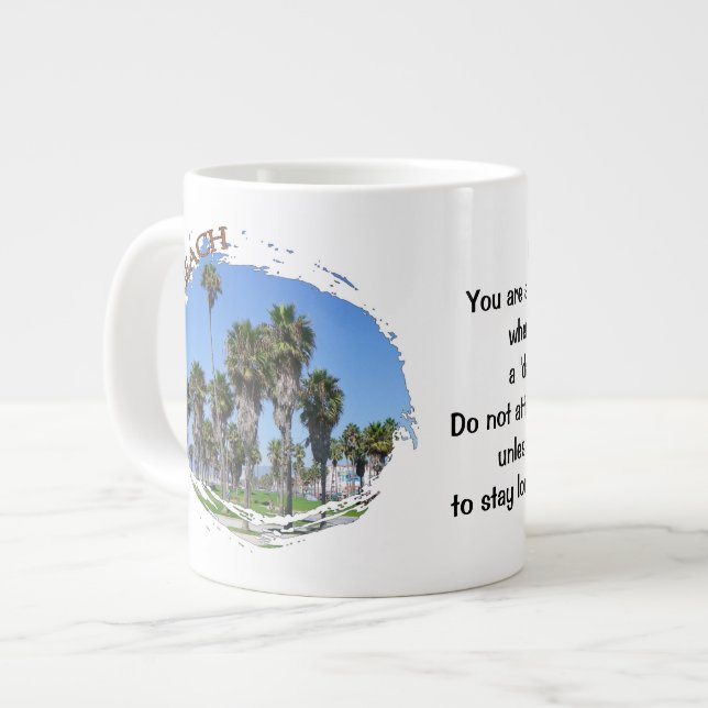 Caneca De Café Grande Legal Venice Beach Jumbo Mug! (Frente Esquerda)