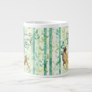 Caneca De Café Grande Leitura Cozy de Menina Negra