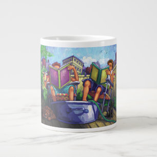 Caneca De Café Grande Leitura de Verão