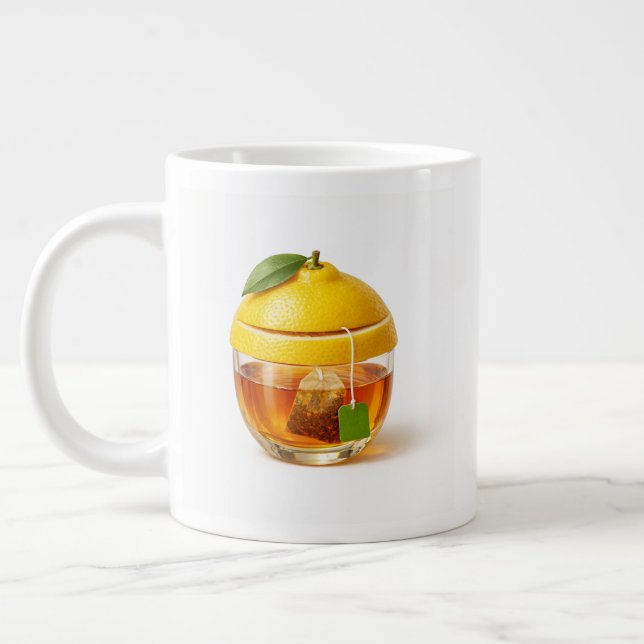 Caneca De Café Grande Lemon tea Specialty Mug - Minimal kitchen design  (Esquerda)