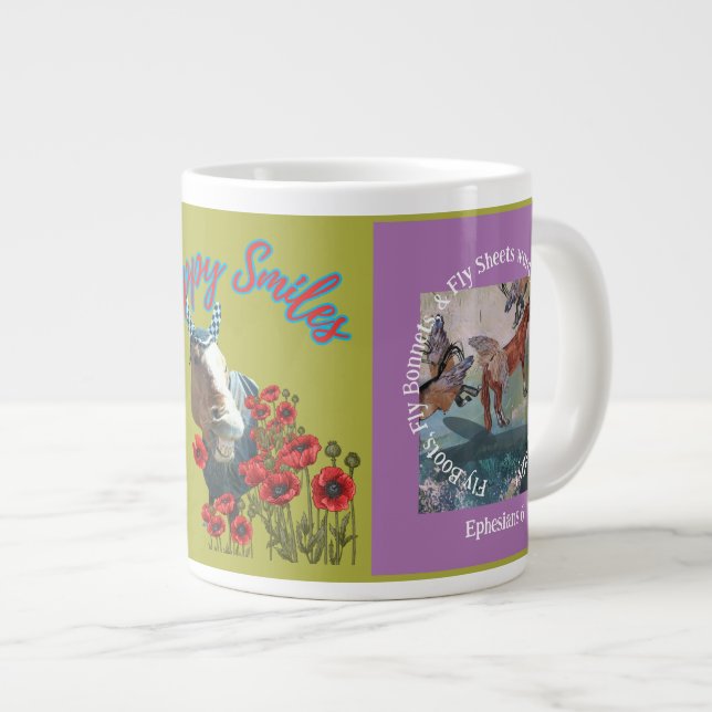Caneca De Café Grande lençóis de mosca não vão fazer seu bobo gigante c (Frente Esquerda)