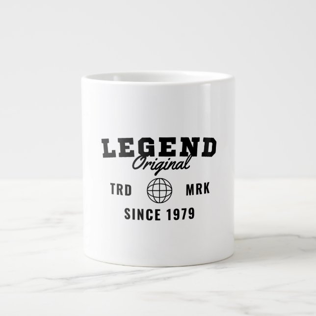 Caneca De Café Grande Lenda Desde 1979 (Frente)