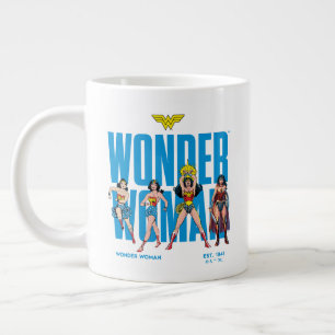 Caneca De Café Grande Lendas da Mulher-Maravilha para Sempre Gráfico