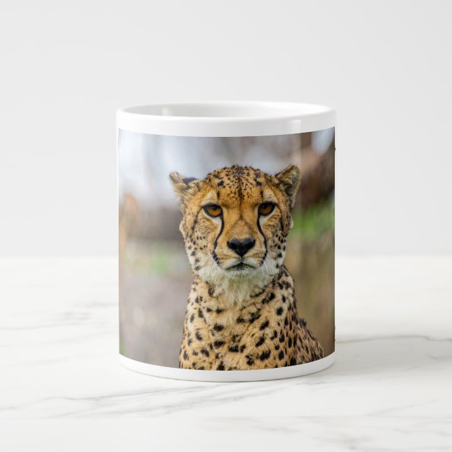 Caneca De Café Grande leopardo (Frente)