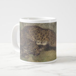 Caneca De Café Grande Leopardo e Serpente