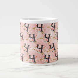 Caneca De Café Grande Letra H