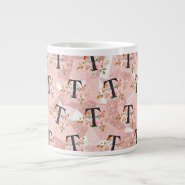 Caneca De Café Grande Letra T