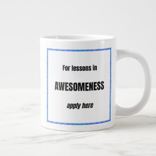 Caneca De Café Grande Lições de Incrível