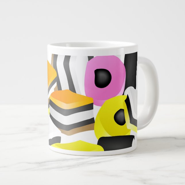 Caneca De Café Grande Licorice Allsorts (Frente Esquerda)