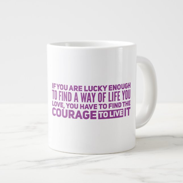 Caneca De Café Grande Life Jumbo Mug (Frente Esquerda)