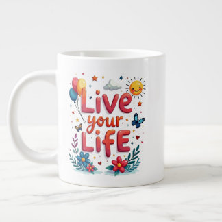 Caneca De Café Grande Life Jumbo Mug