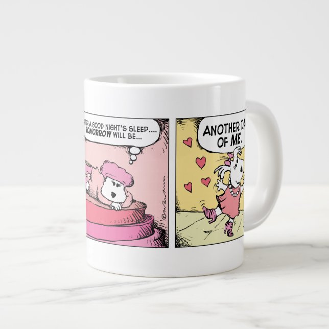 Caneca De Café Grande Lili e Derek Comic Strip Mug (Frente Esquerda)