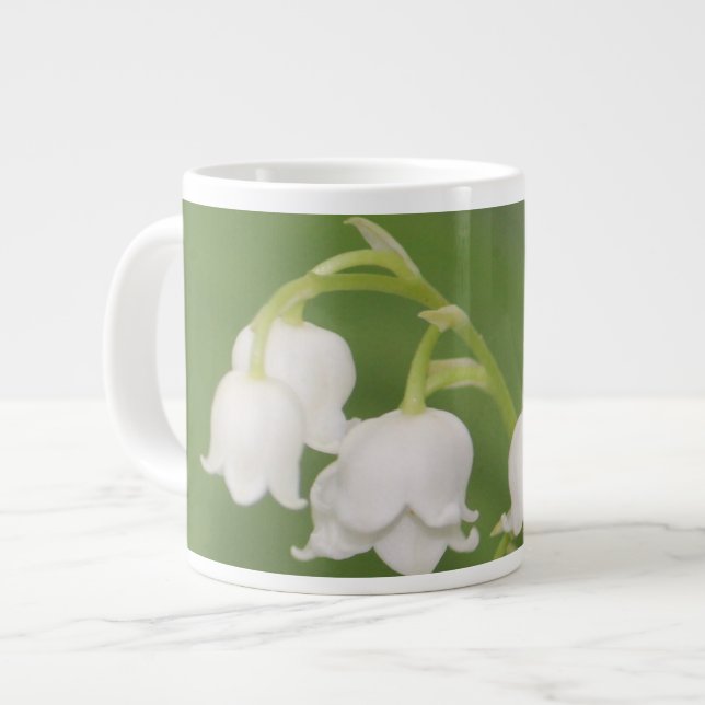 Caneca De Café Grande Lily do Vale (Frente Esquerda)