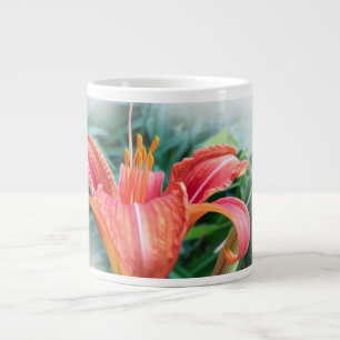 Caneca De Café Grande lily laranja