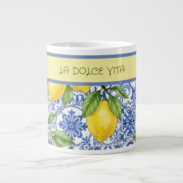 Caneca De Café Grande Limão Siciliano (Frente)