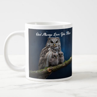 Caneca De Café Grande Linda coruja e suas donas são muito boas