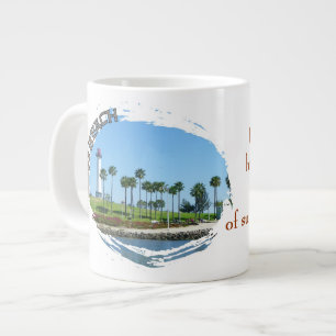 Caneca De Café Grande Linda Long Beach Jumbo Mug!