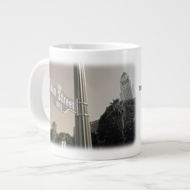 Caneca De Café Grande Linda Mug Jumbo de Los Angeles! (Frente Esquerda)