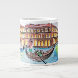 Caneca De Café Grande Linda pintura venosa