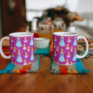 Caneca De Café Grande Linda princesa cerâmica