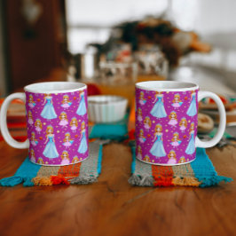 Caneca De Café Grande Linda princesa cerâmica