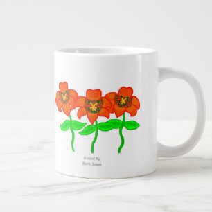 Caneca De Café Grande Linda Tigre Lily Jumbo Mug