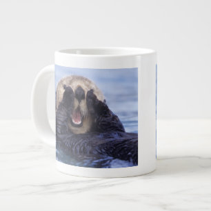 Caneca De Café Grande Lindo Lontra Marinha Alasca, EUA