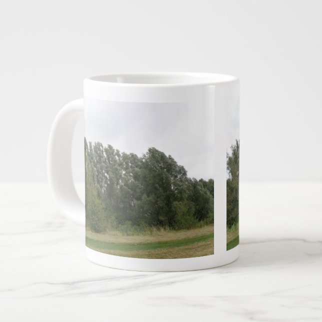 Caneca De Café Grande Linha de Palangreiros Paisagem Mug (Frente Esquerda)