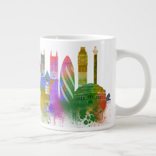 Caneca De Café Grande Linha do horizonte - Rainbow