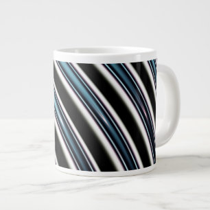 Caneca De Café Grande Linhas Curvas Fecham Um Fractal