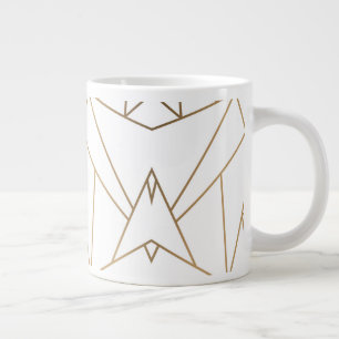 Caneca De Café Grande Linhas de Itrato
