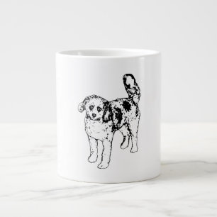 Caneca De Café Grande Linhas Pretas Iluminam Todo o Inverno Matinal Aleg