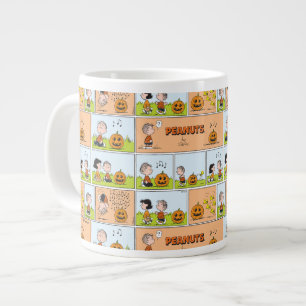 Caneca De Café Grande Linus & Lucy   Cantando Jack-O-Lanterna