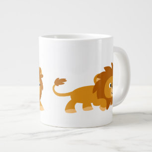 Caneca De Café Grande Lion Jumbo Mug de Cartoon Inteligente