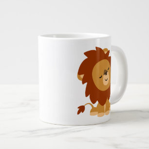 Caneca De Café Grande Lion Jumbo Mug, um belo desenho animado