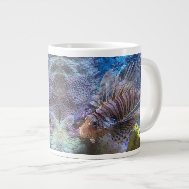 Caneca De Café Grande Lionfish (Frente Esquerda)