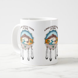 Caneca De Café Grande Lipan Apache Tribe 20 oz Jumbo Mug Branco
