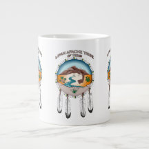 Lipan Apache Tribe 20 oz Jumbo Mug Branco