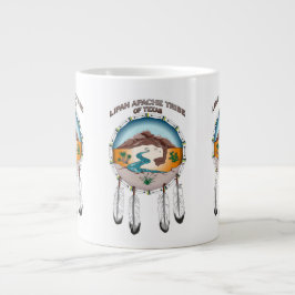 Caneca De Café Grande Lipan Apache Tribe 20 oz Jumbo Mug Branco