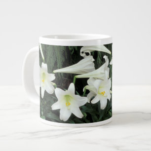 Caneca De Café Grande Lírio-de-páscoa (Lilium regale)