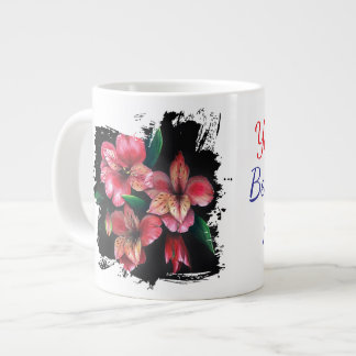Caneca De Café Grande Lírio do Peru você é a melhor parte da minha vida