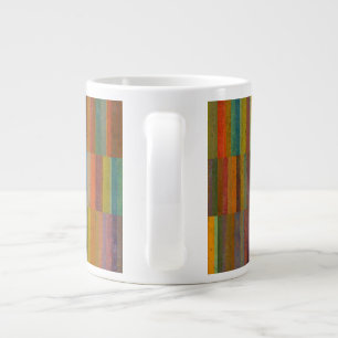 Caneca De Café Grande Listras Coloridas