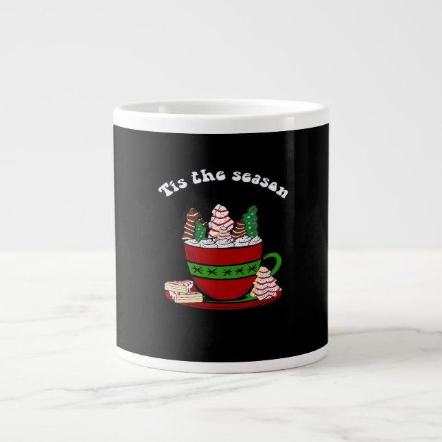 Caneca De Café Grande Little Debbie Tis The Season (Frente)