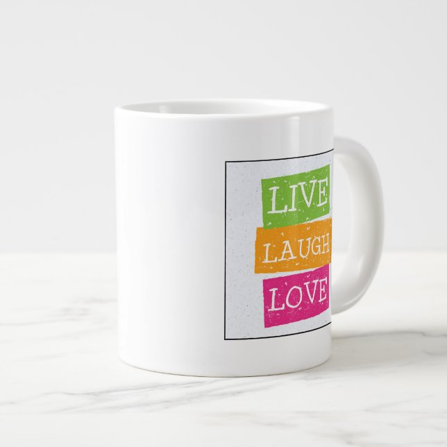 Caneca De Café Grande Live Ria Love 2 (Frente Esquerda)