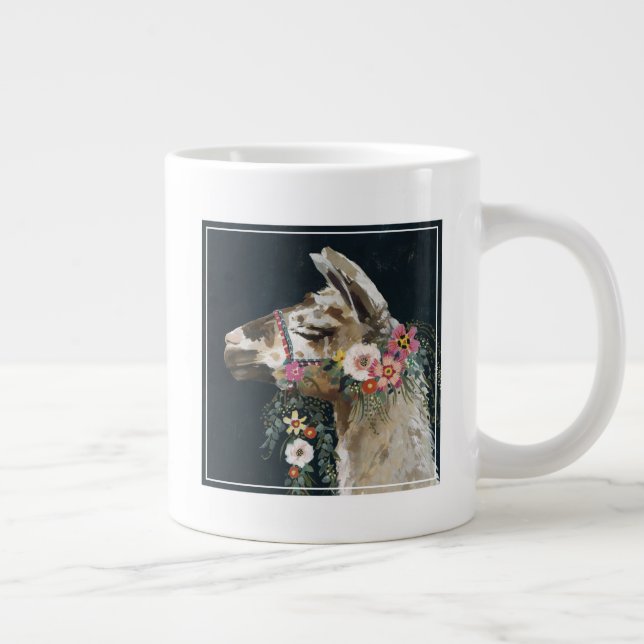 Caneca De Café Grande Llama adorável (Direita)