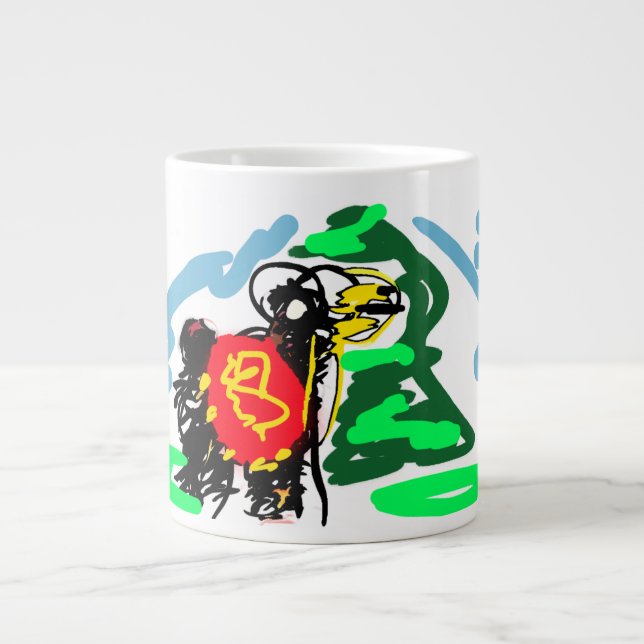 Caneca De Café Grande Llama  fun   (Frente)