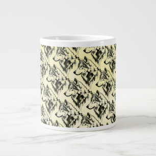 Caneca De Café Grande Lobo
