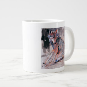 Caneca De Café Grande Lobo de assento 2000